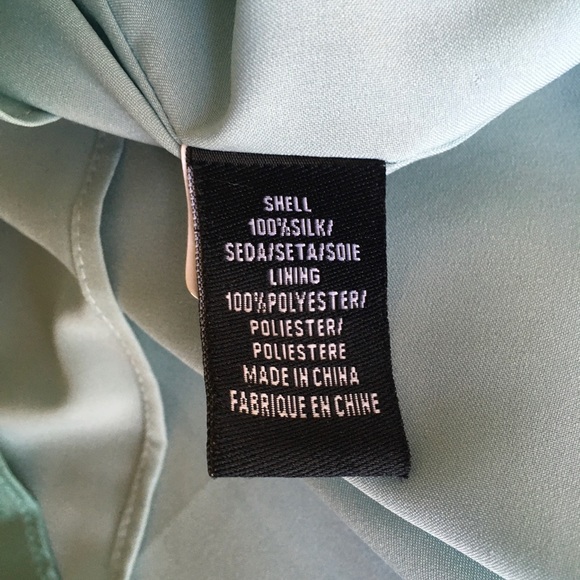 NWT Tibi 100% Tiffany Robins egg blue silk dress M - Picture 11 of 13